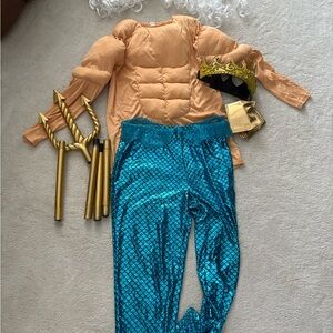 Men’s King Triton Halloween Costume Size XL